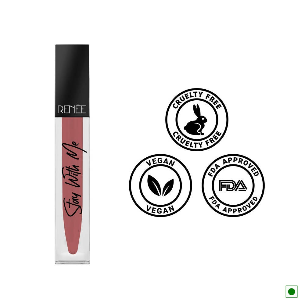 Renee Stay With Me Matte Lip Color Desire For Brown | Grab2Buy