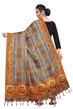 Vamika Mustard Multi Printed Khadi Bhagalpuri Dupatta | Grab2Buy