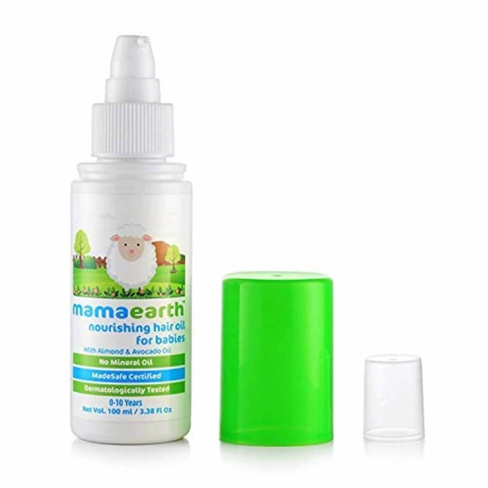 Mamaearth Nourishing Hair Oil For Babies For Repairs Dry Scalp & Stimulates New Hair Growth | Grab2Buy