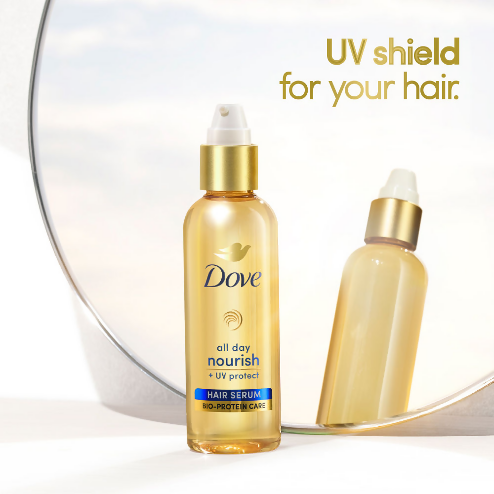 Dove All Day Nourish + UV Protect Hair Serum With Bio Protein Care | Grab2Buy