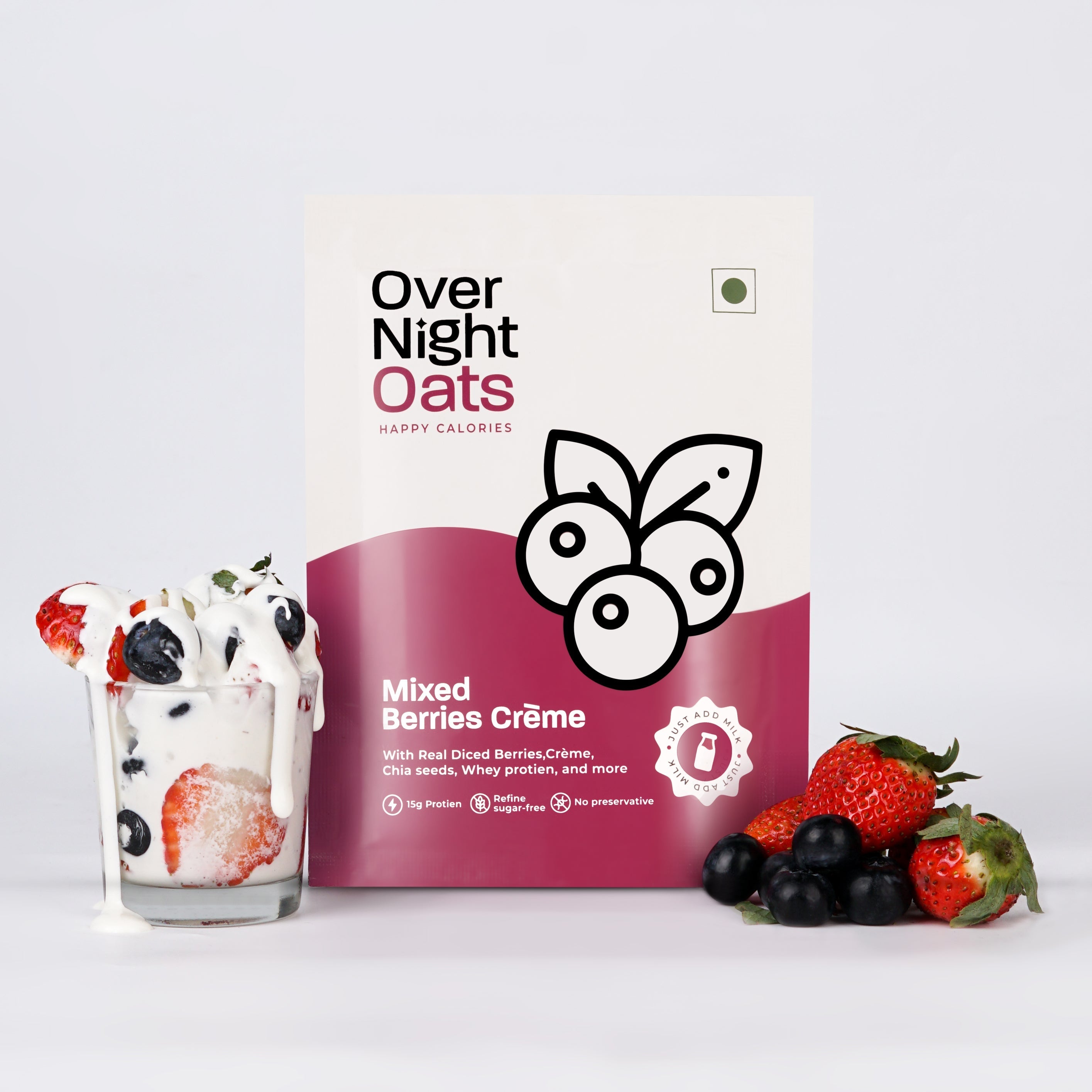 OverNightOats Mixed Berries Creme