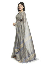 Mominos Fashion Grey Color Bhagalpuri Saree | Grab2Buy
