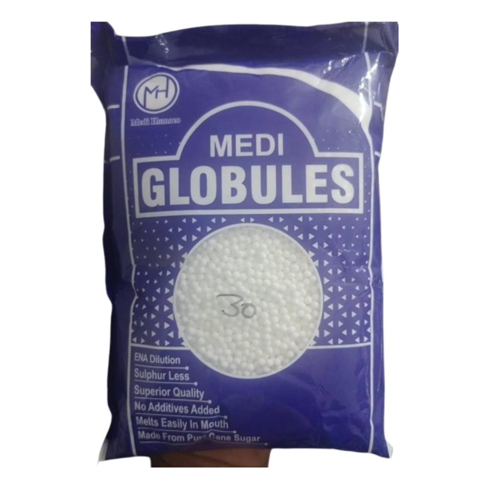 Medi Homeopathy Globules/ Blank Pellets (Size 30) | Grab2Buy