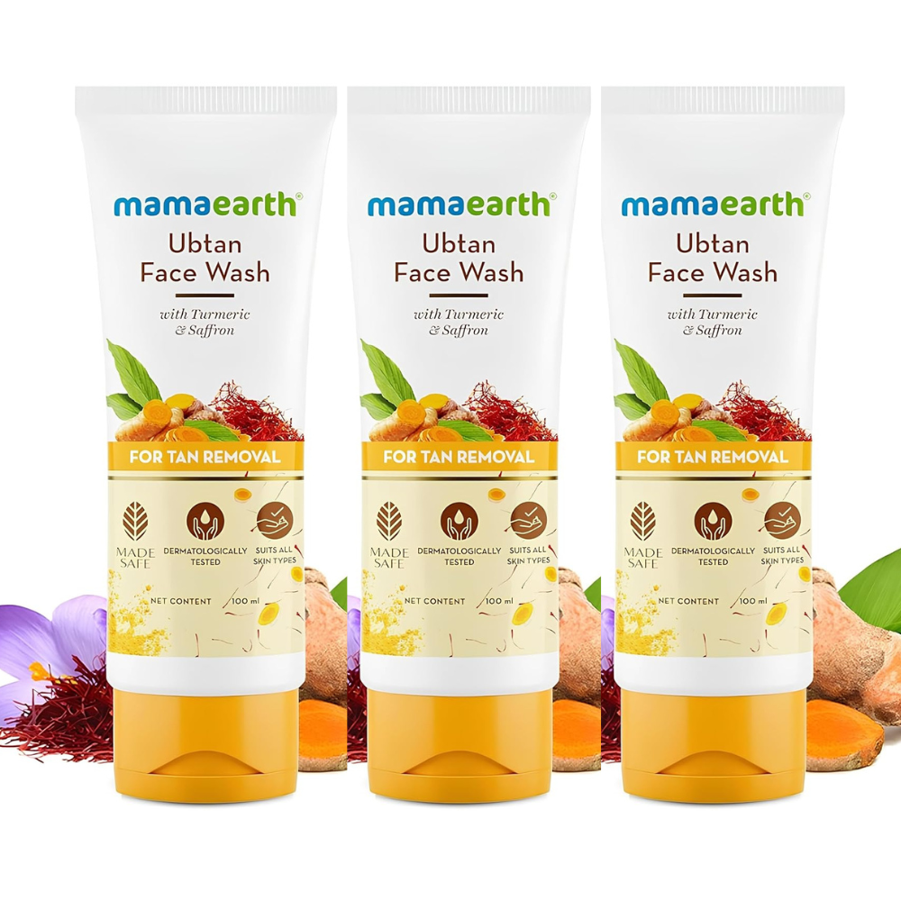 Mamaearth Ubtan Face Wash For Tan Removal | Grab2Buy