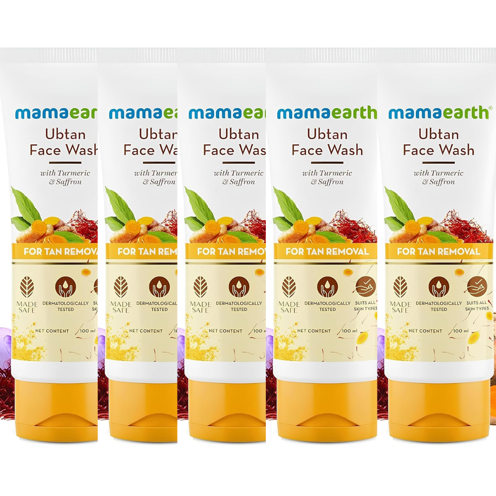 Mamaearth Ubtan Face Wash For Tan Removal | Grab2Buy