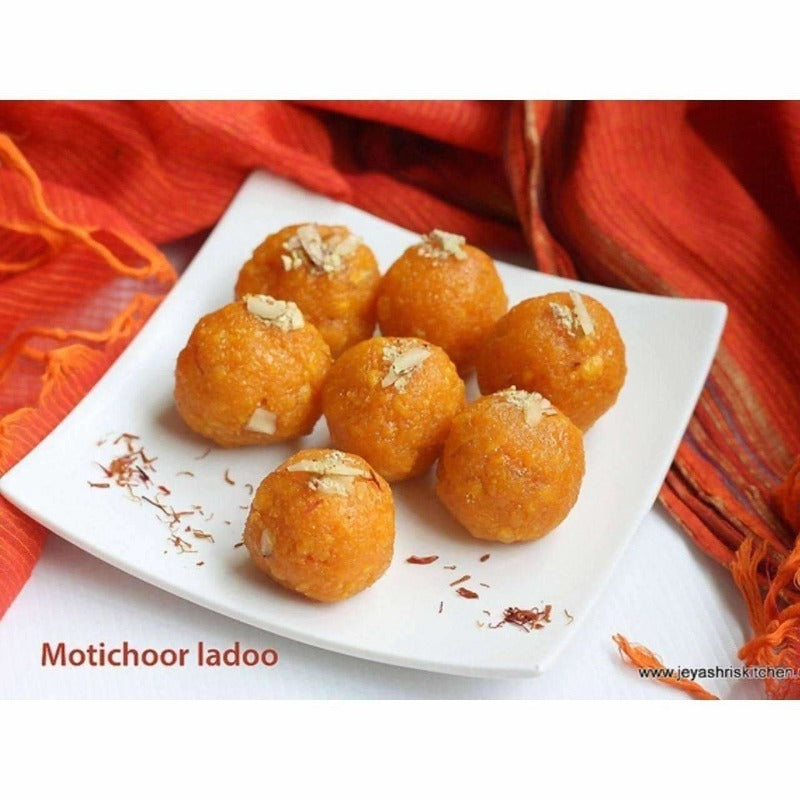 Pulla Reddy Motichoor Laddu / Motichoor Laddu | Indian Sweets Motichoor Ladoo with Pure Ghee By G Pulla Reddy Sweets | Grab2Buy