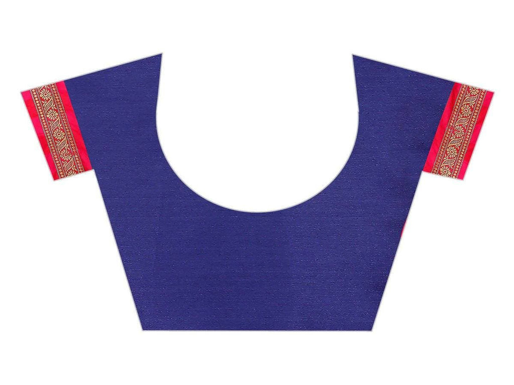 Vamika Banarasi Silk Royal Blue Weaving Saree | Grab2Buy
