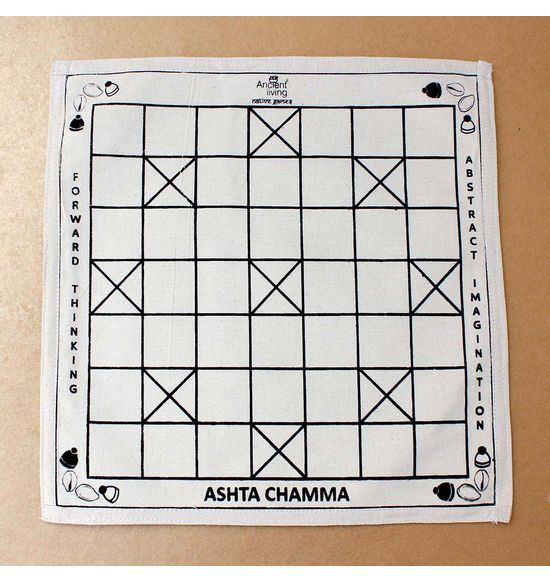Ancient Living Chauka Bara Four-Player Game / Ashta Chamma | Grab2Buy