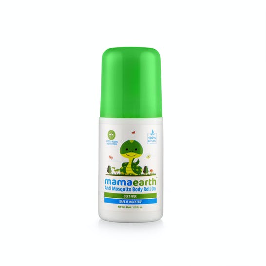 Mamaearth Natural Anti Mosquito Body Roll On For Kids with Citronella Eucalyptus & Lemongrass Oil | Grab2Buy