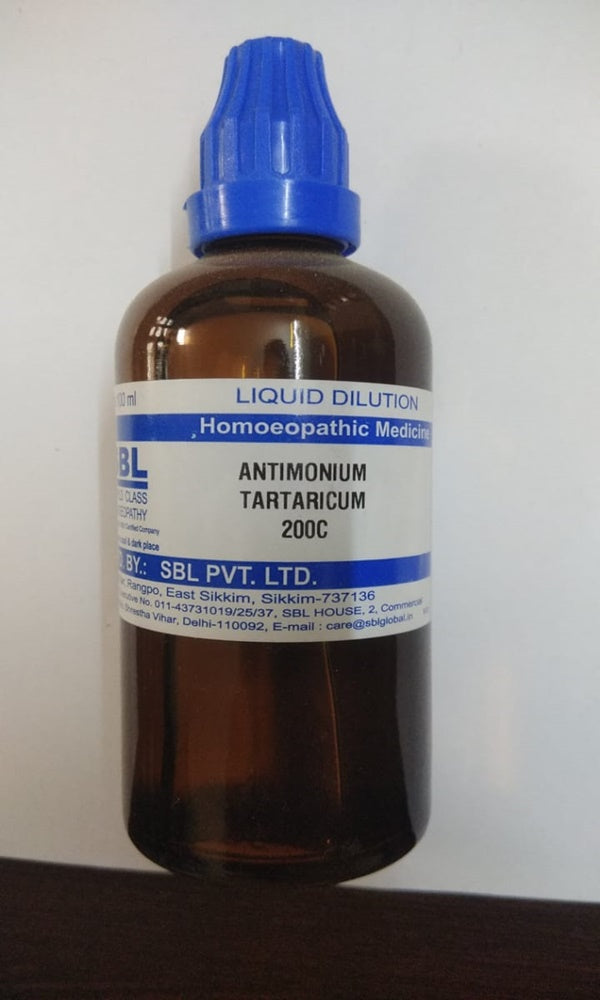 SBL Homeopathy Antimonium Tartaricum Dilution | Grab2Buy
