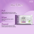 Lacto Calamine Oil Control Face Wipes, Makeup Remover Wipes With Neem & Aloe 30 Usable Wipes