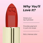 Colors Queen Lippie Stick Matte Lipstick - Hot Red