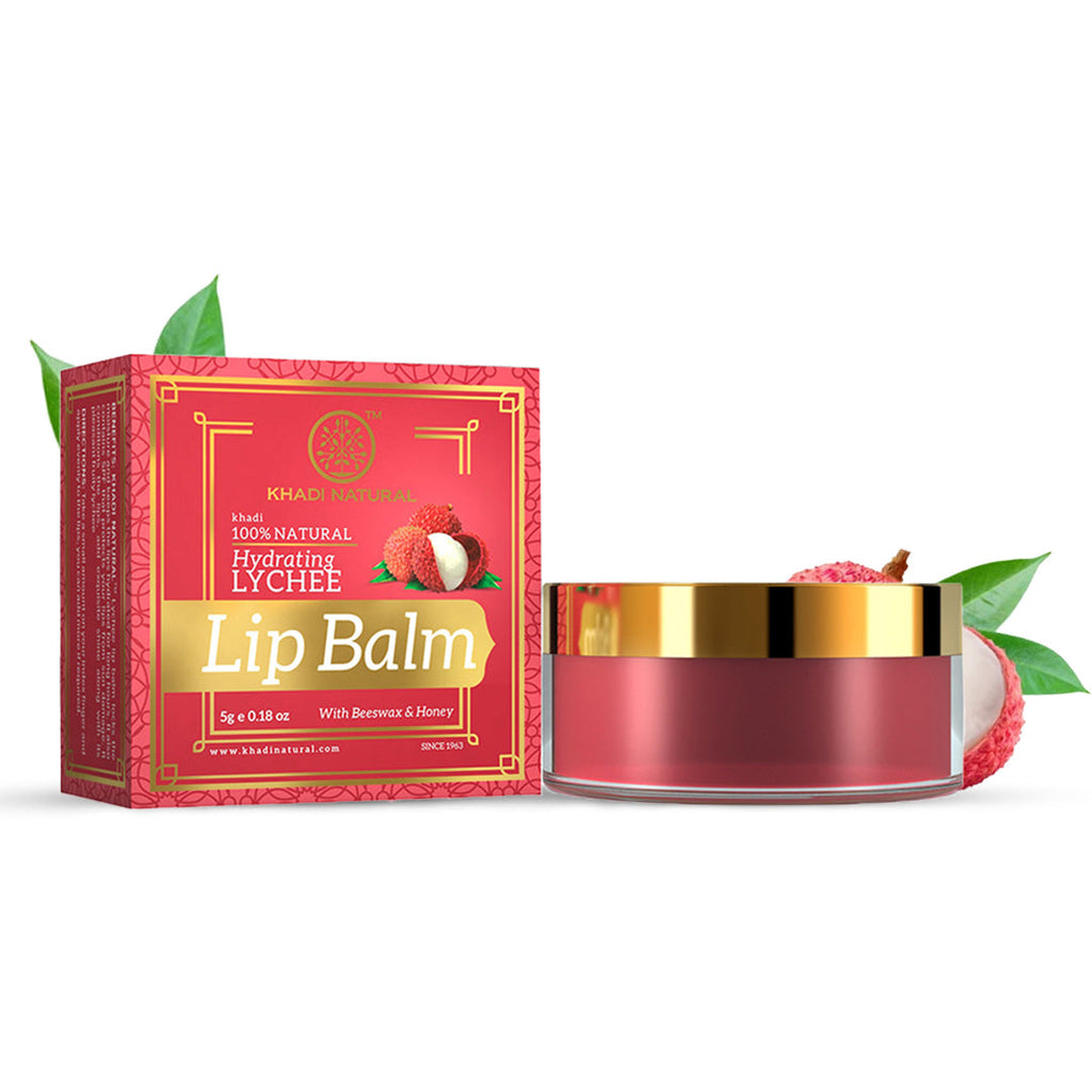 Khadi Natural Lychee Lip Balm