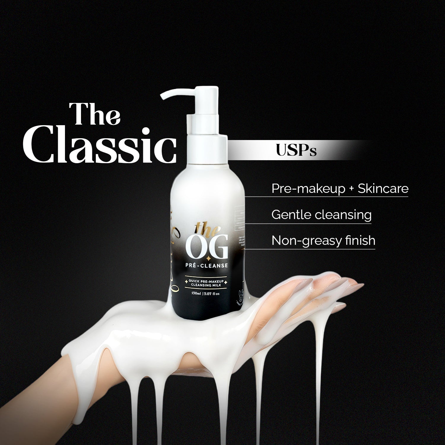 Aflairza The OG Pre-Makeup Cleansing Milk With Jojoba & Argan Oil for Gentle Daily Cleanser & Makeup Prep | Grab2Buy