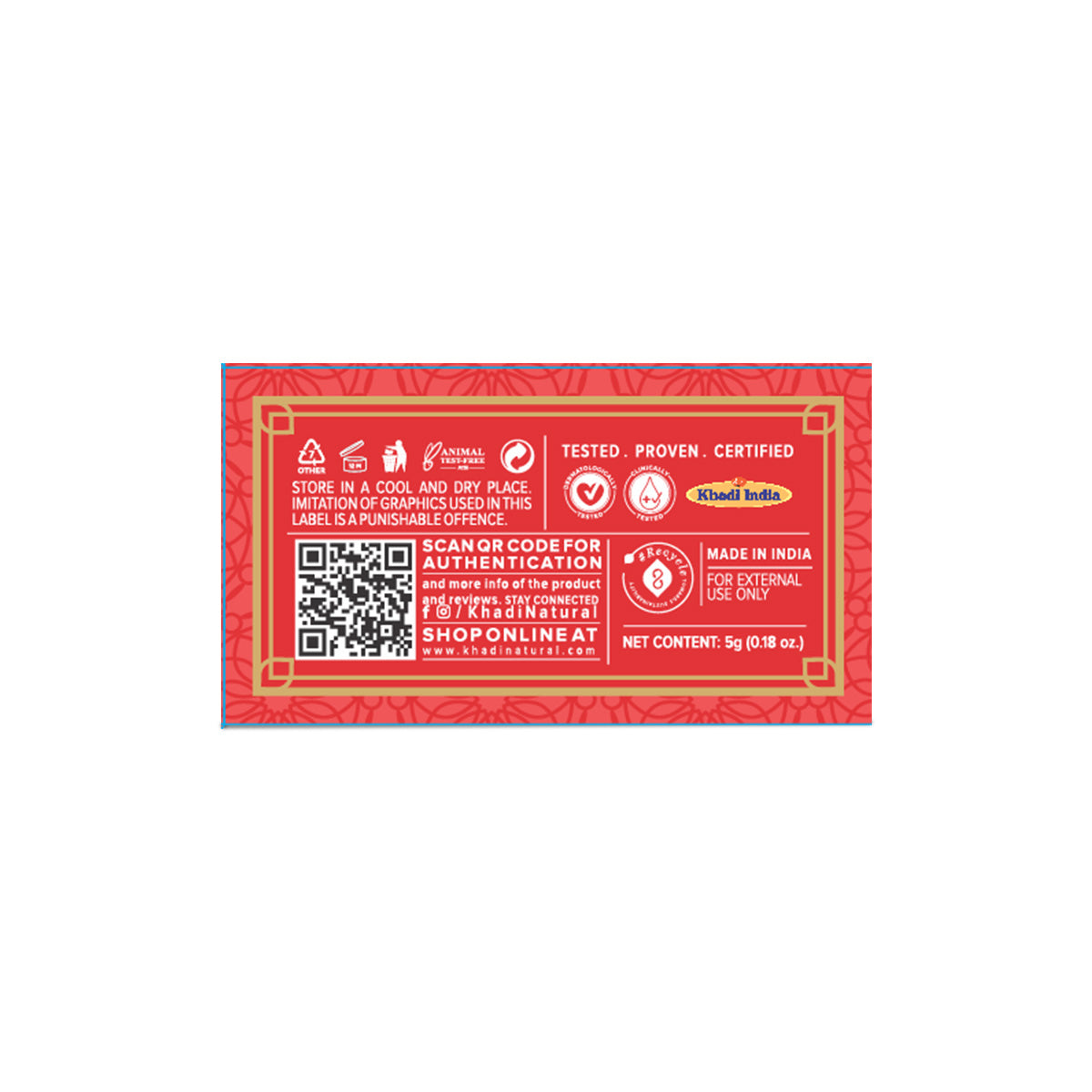 Khadi Natural Watermelon Lip Balm