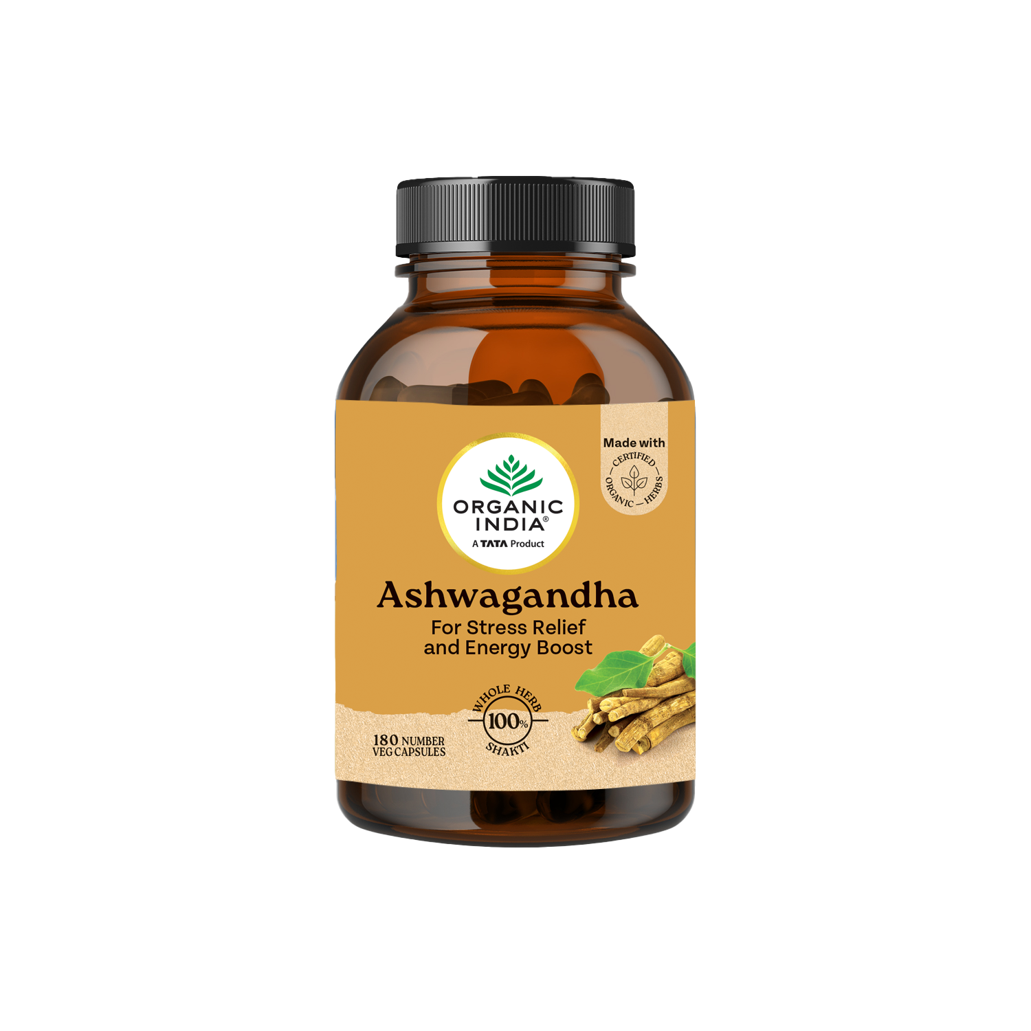 Jagat Pharma Ashwagandha Capsules | Helps Relieve Stress and Anxiety