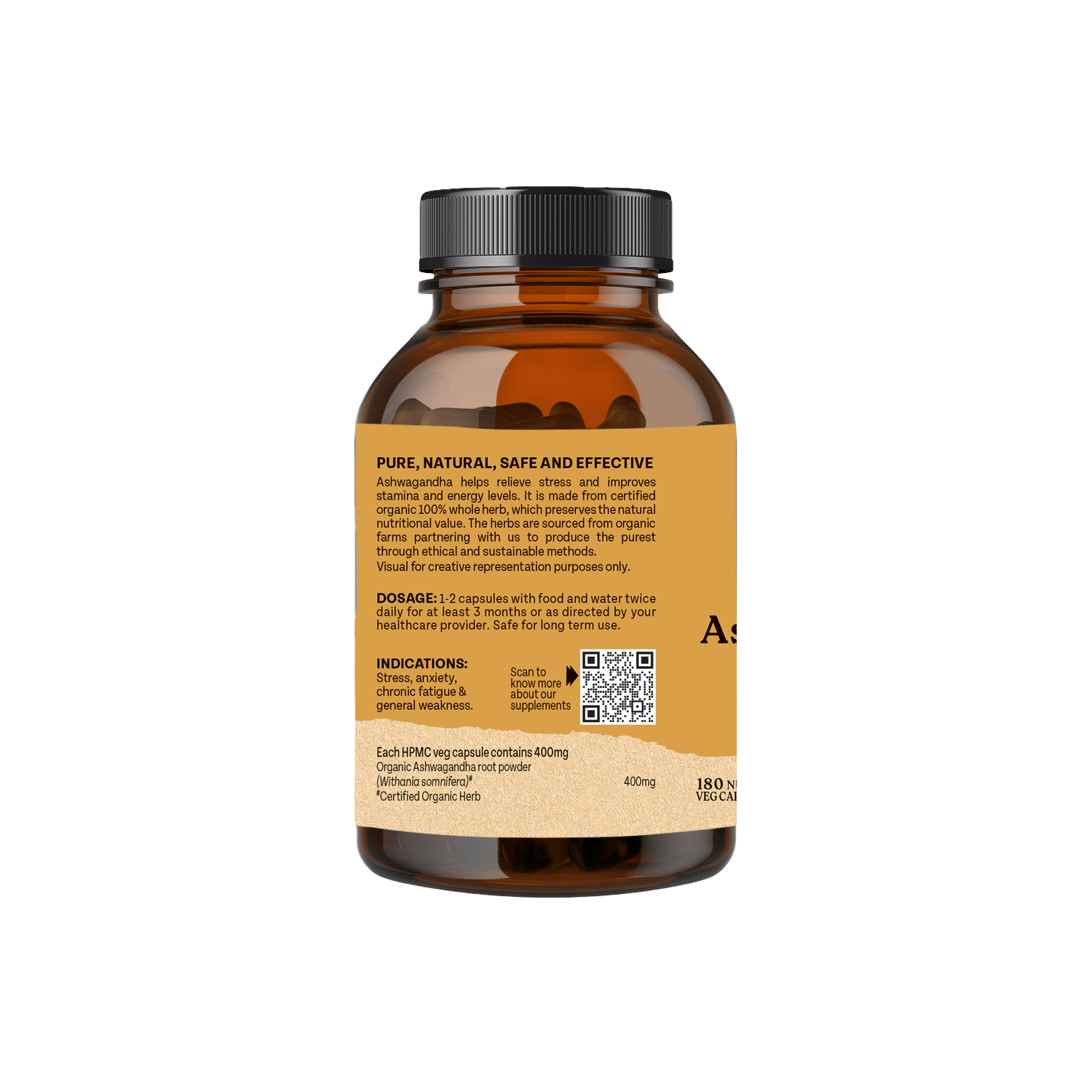 Jagat Pharma Ashwagandha Capsules | Helps Relieve Stress and Anxiety