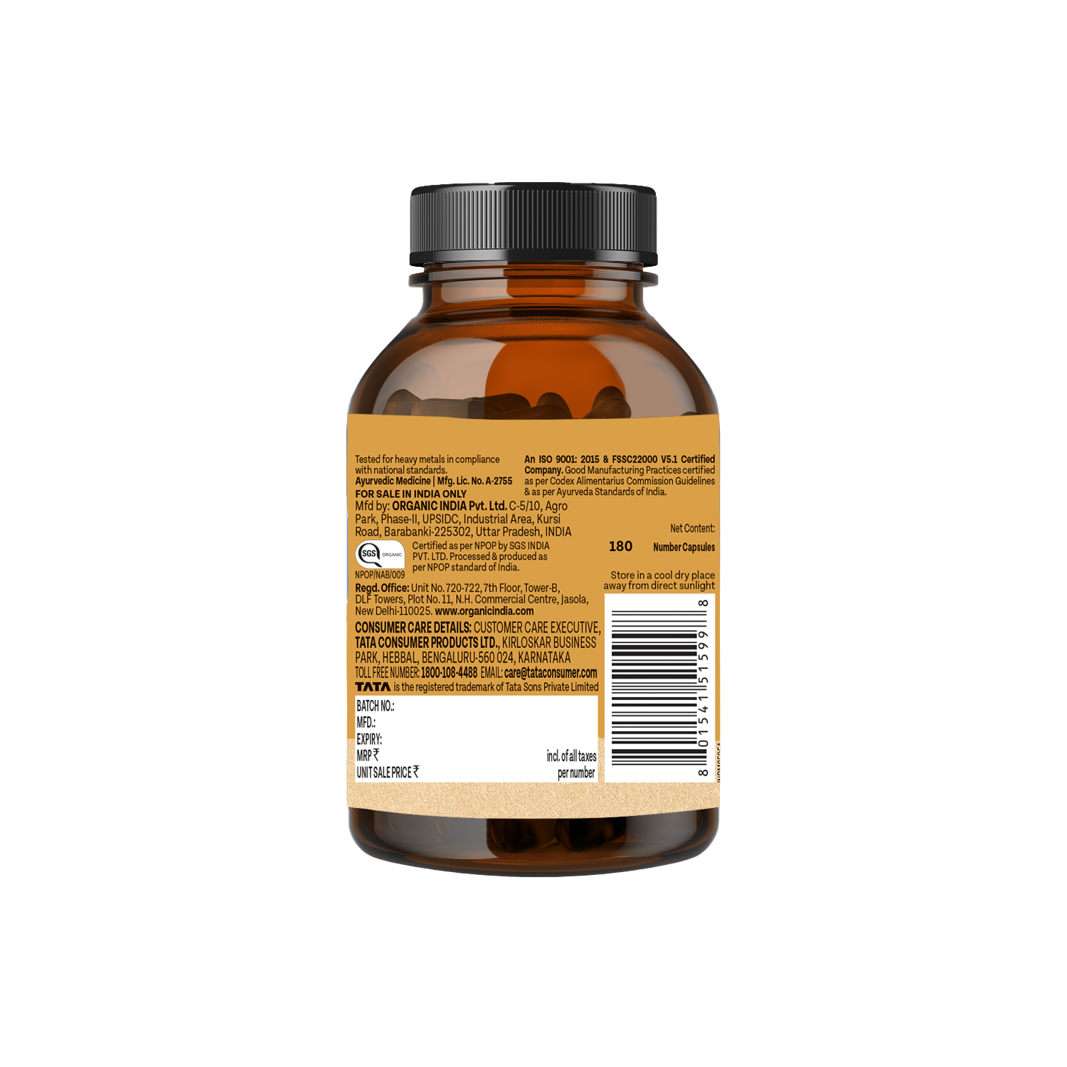 Jagat Pharma Ashwagandha Capsules | Helps Relieve Stress and Anxiety