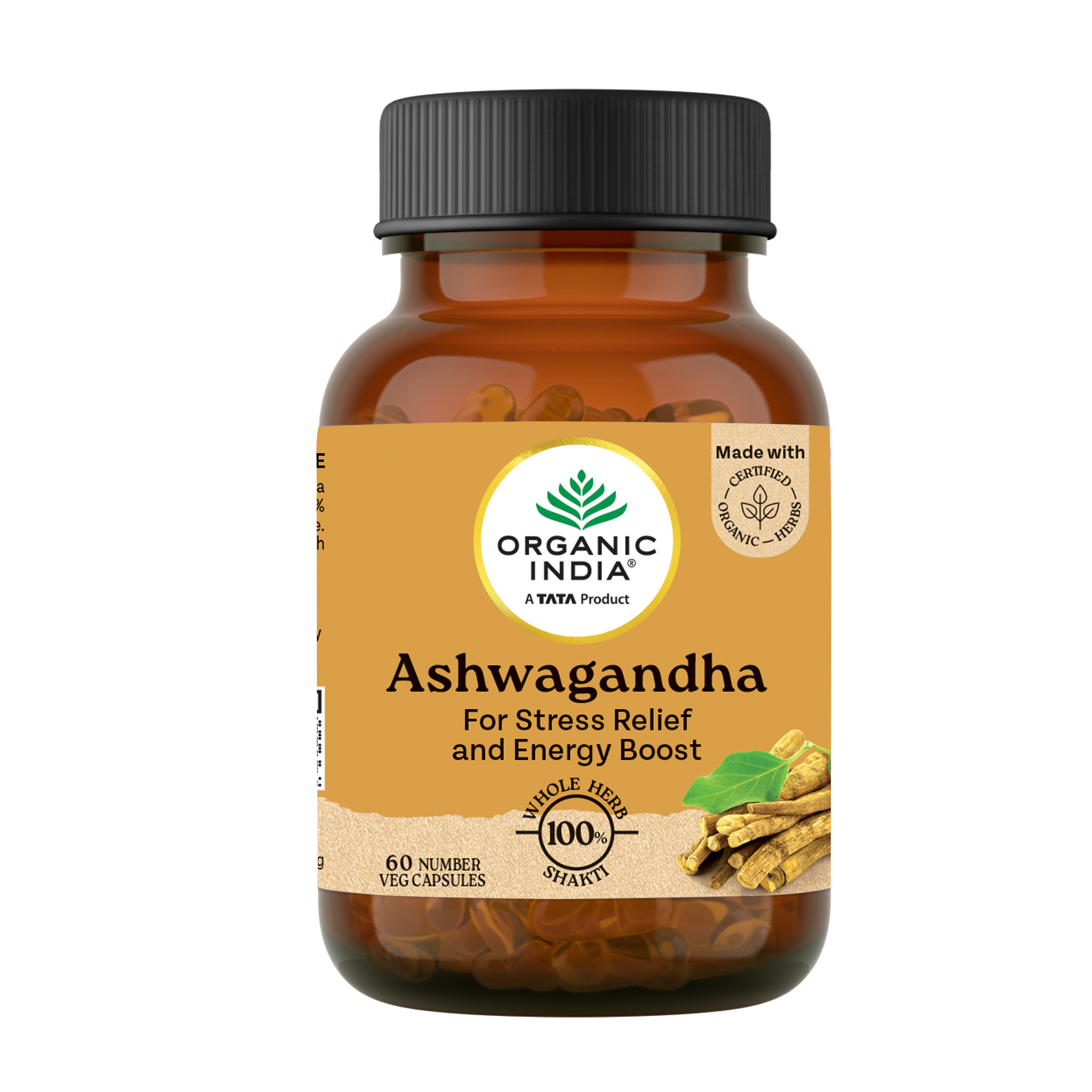 Jagat Pharma Ashwagandha Capsules | Helps Relieve Stress and Anxiety