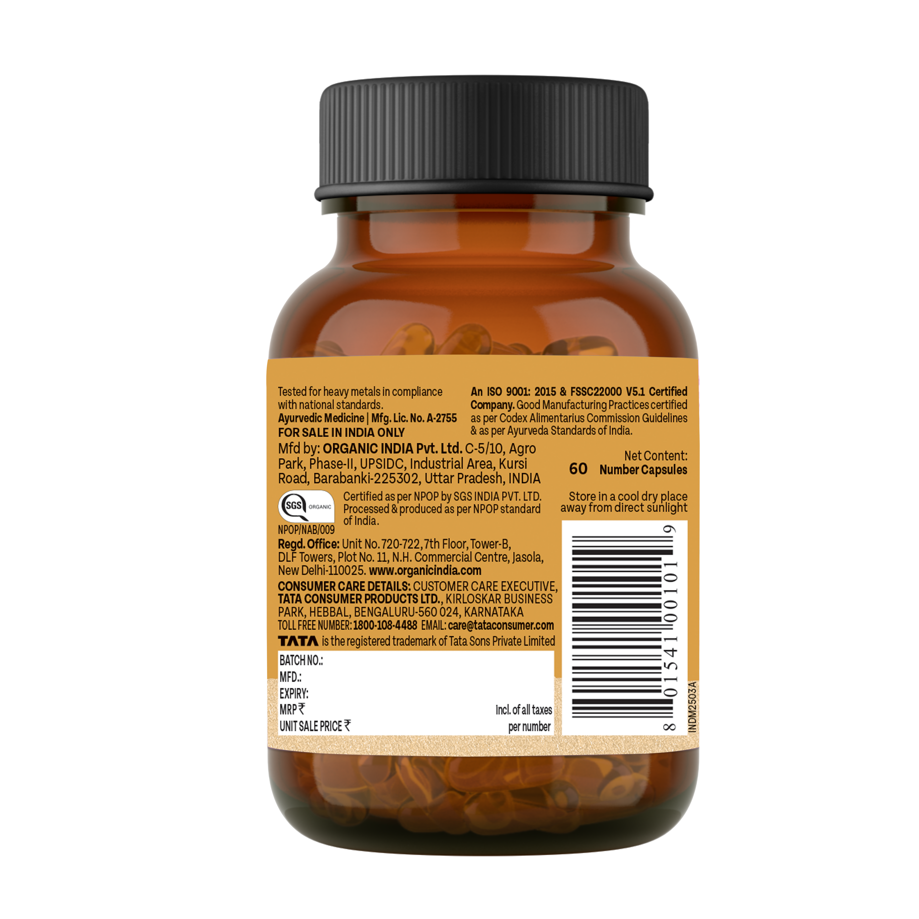 Jagat Pharma Ashwagandha Capsules | Helps Relieve Stress and Anxiety