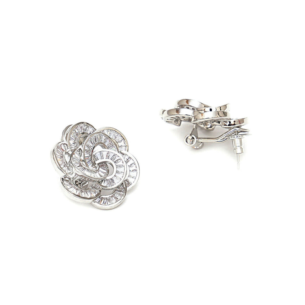 Flower Diamond Earrings- Ruby Raang | Grab2Buy