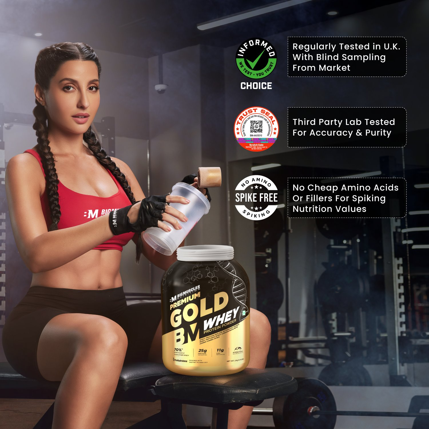 Big Muscles Nutrition Premium Gold Whey Protein | Grab2Buy