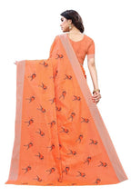 Vamika Orange Chanderi Designer Saree (SERIN ORANGE) | Grab2Buy