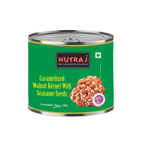 Nutraj Caramelized Walnut Kernels with Sesame Seeds | Grab2Buy