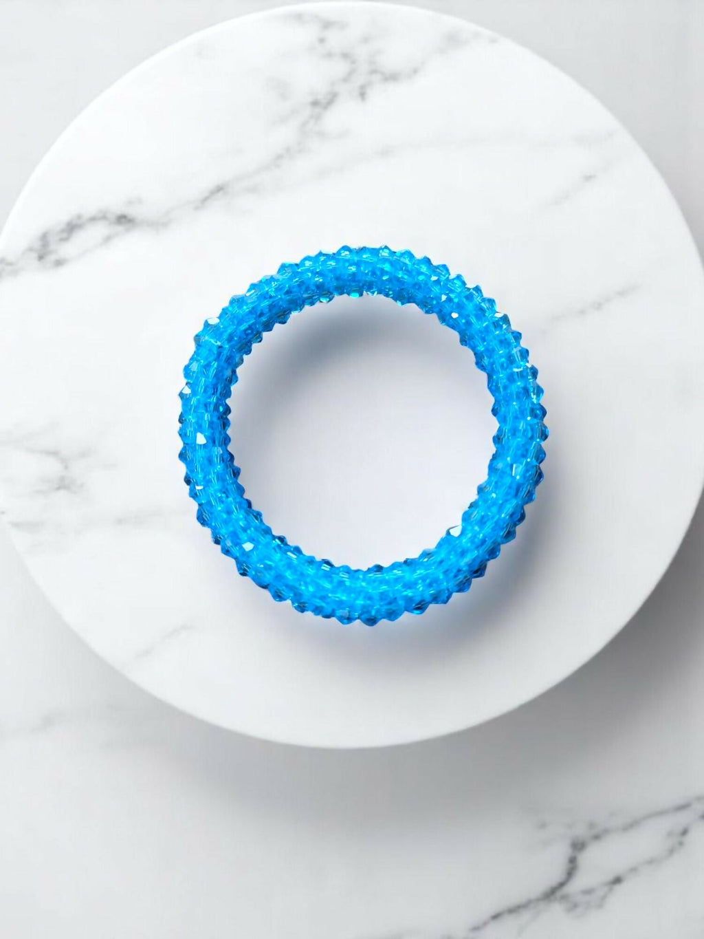 Inhanns Unisex Crystal Bloom – Adjustable Crystal Bead Bracelets - Sky Blue | Grab2Buy