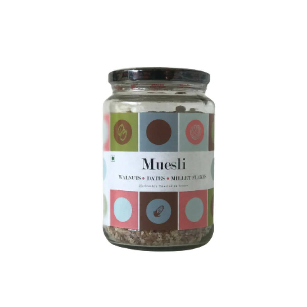 Fresh Mills Muesli with Walnuts-Dates-Millet Flakes | Grab2Buy