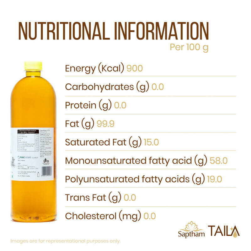 Saptham Taila 100% Wood Pressed Mustard Oil | Grab2Buy