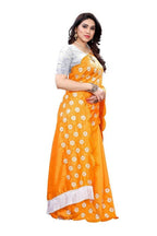 Vamika Zoya Silk Embroidered Yellow Saree (RAKHI MUSTARD) | Grab2Buy