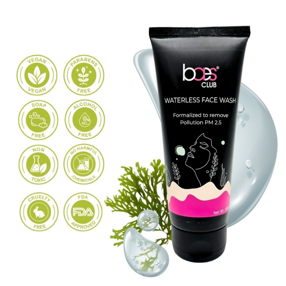 Baes Club Waterless Face Wash Formalized to Remove Pollution PM | Grab2Buy