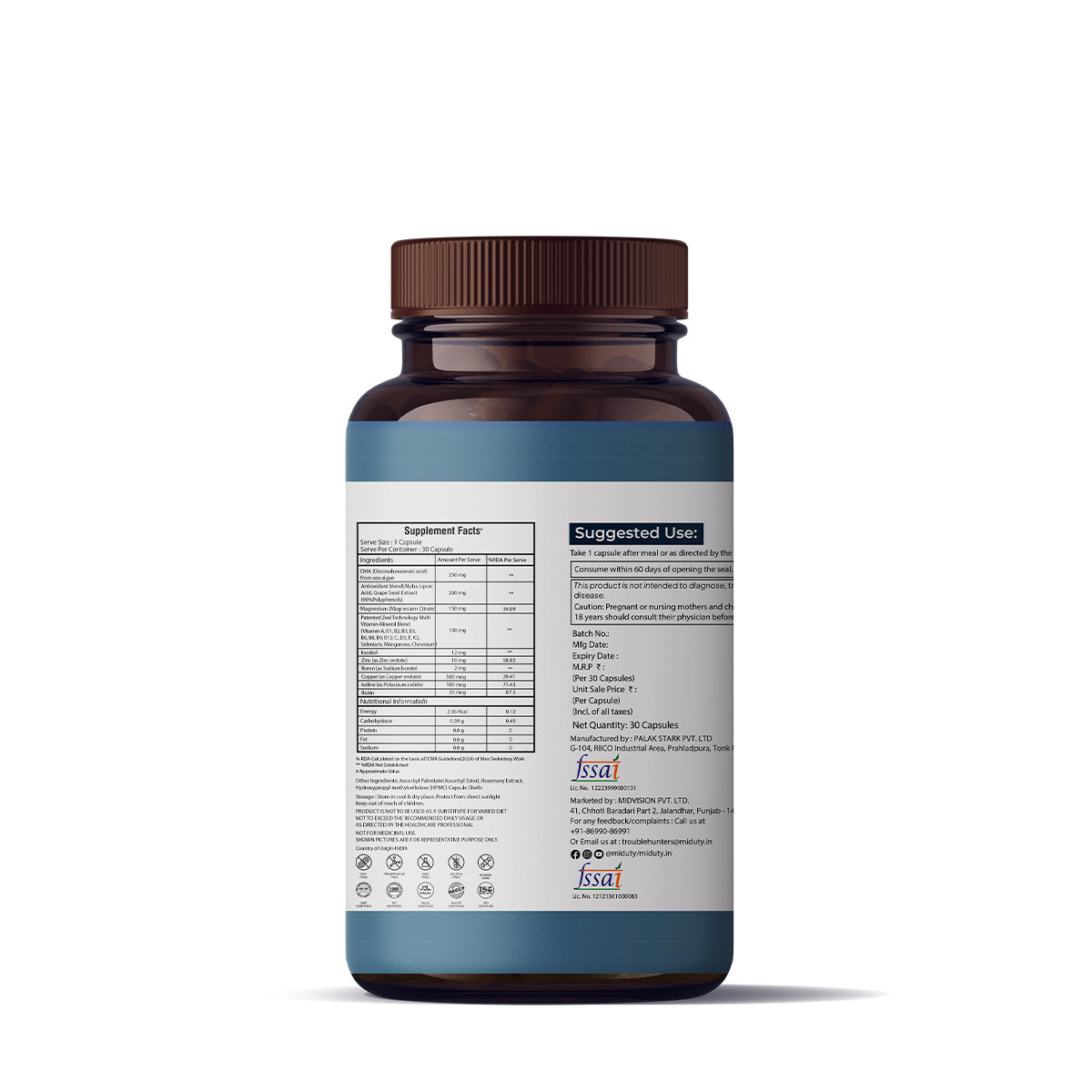 Miduty by Palak Notes Multivitamin One Per Day Capsules | Grab2Buy