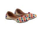 Tiny Bugs Girls Ethnic Floral Embroidered Juttis - Multi | Grab2Buy
