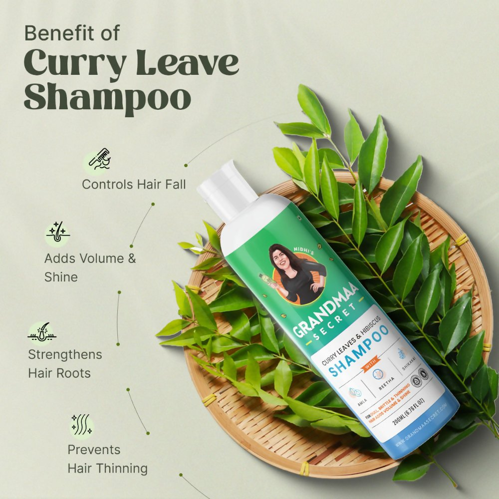 Nidhi'S Grandmaa Secret Curry Leaf & Hibiscus Shampoo | Grab2Buy