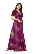 Vamika Wine Red Kalamkari Print With Jhalar Khadi Silk Saree (KITE WINE) | Grab2Buy