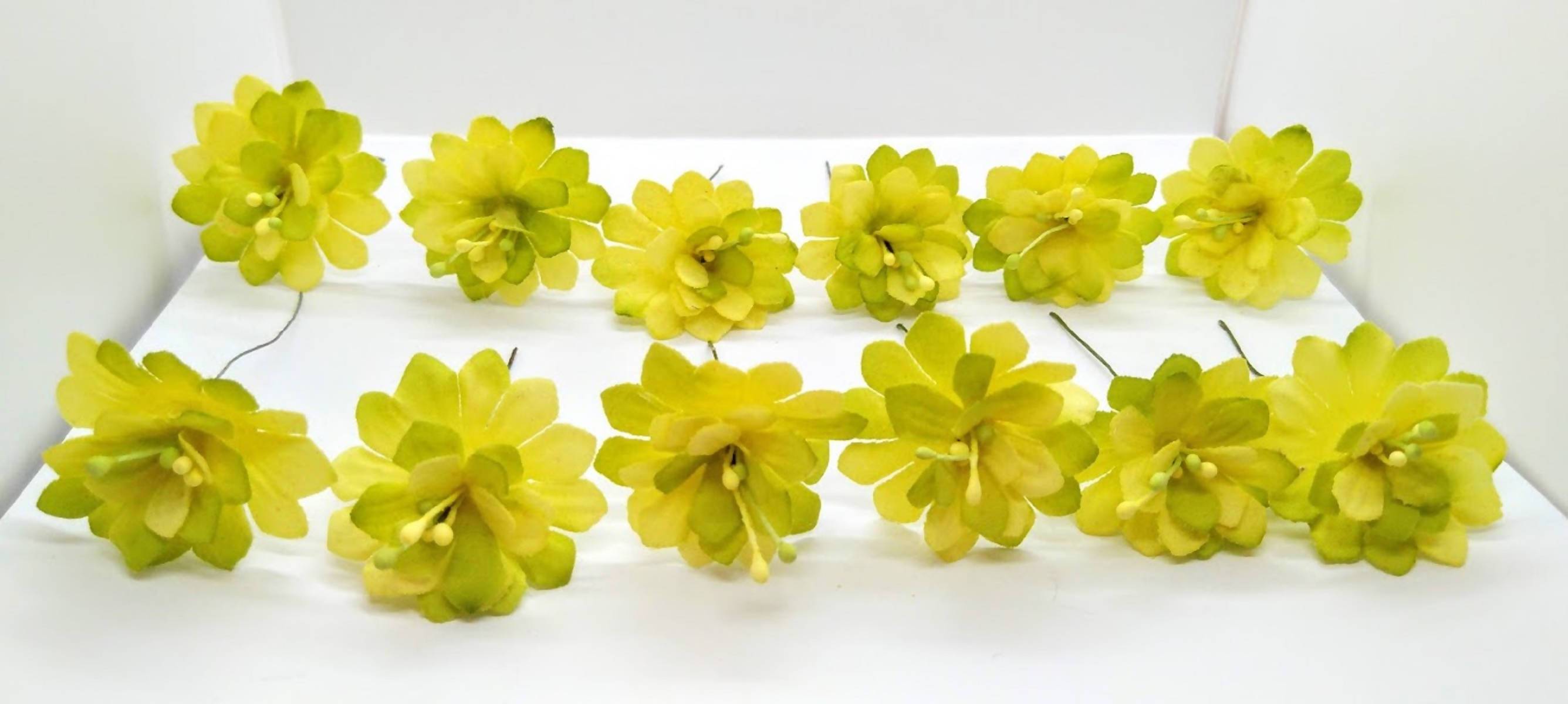 Green Flower Hair Brooches | Grab2Buy