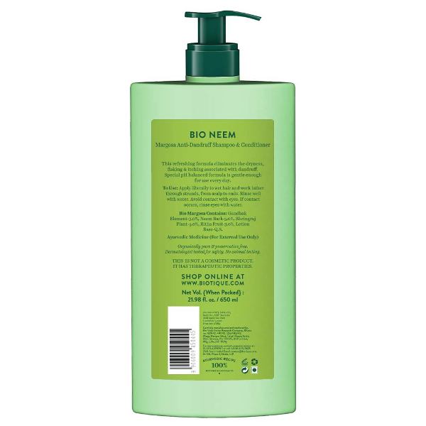 Biotique Bio/Fresh Neem Anti Dandruff Shampoo & Conditioner | Grab2Buy