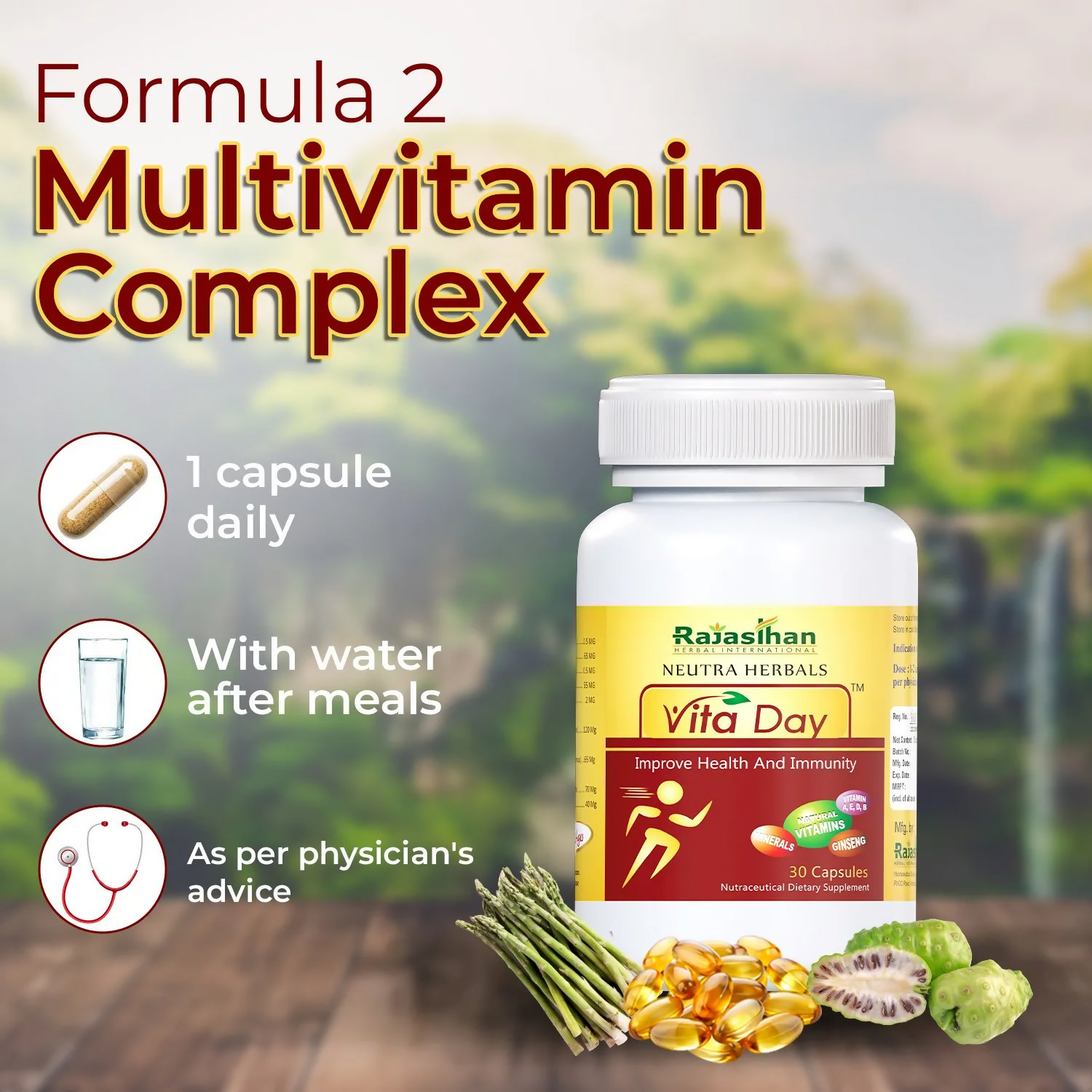 Rajasthan Herbals Neutra Herbals Vita Day Capsules | Grab2Buy