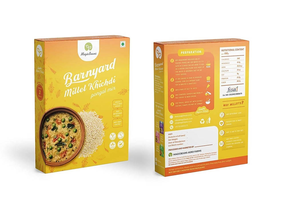 Magicbeans Barnyard Millet Khichdi / Pongal Mix | Grab2Buy