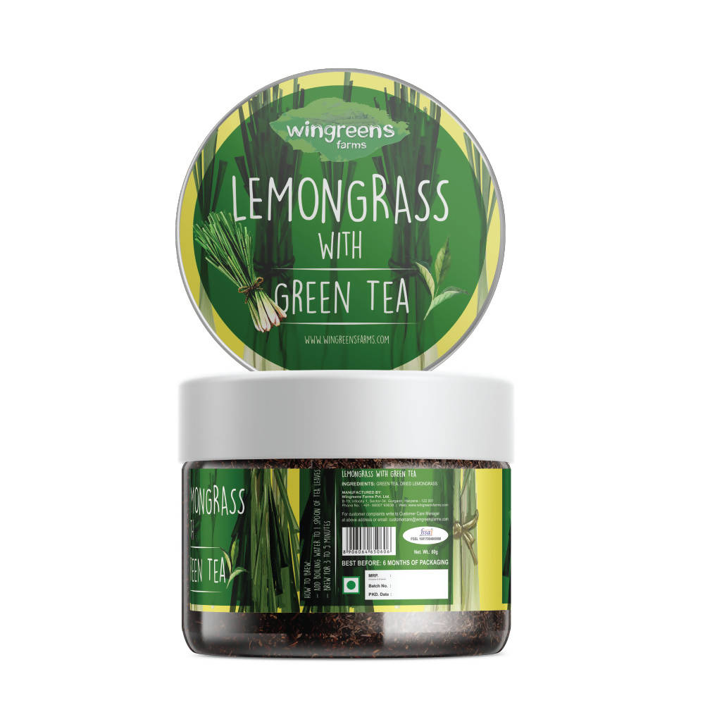 Wingreens Farms Lemongrass With Green Tea | Grab2Buy