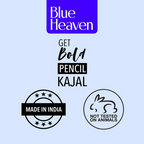 Blue Heaven Get Bold Pencil Kajal With Free Sharperner Or Comphor & Castor Oil - Black | Grab2Buy