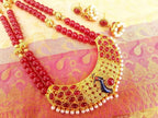 Pink Kemp Peacock Beaded Jewelry | Grab2Buy