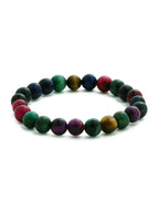 Red Carnelian, Lapis Lazuli, Amethyst and Green Avanturine Multicoloured Cyrstal Beads bracelet - Ruby Raang | Grab2Buy