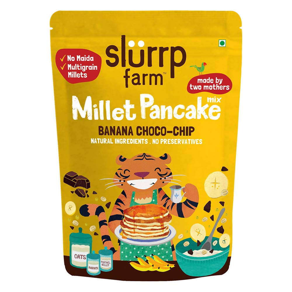 Slurrp Farm Banana Choco-Chip Millet Pancake Mix | Grab2Buy