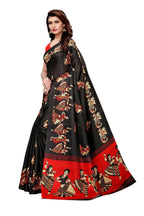 Vamika Black Kalamkari With Jhalar Khadi Latest Silk Saree | Grab2Buy