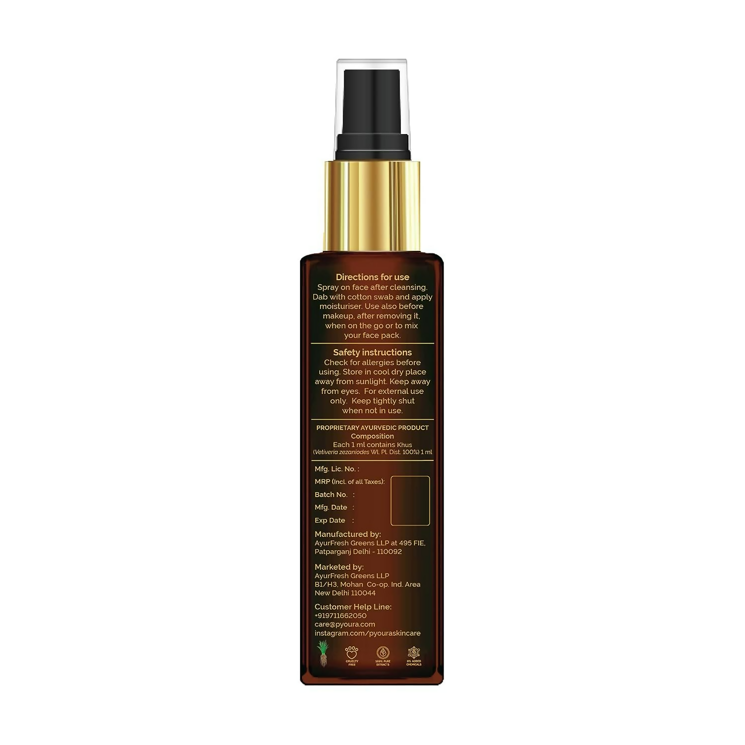 Pyoura Summer Heat Beating Khus Face & Body Mist | Grab2Buy