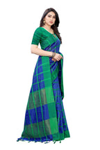 Vamika Navy Cotton Silk Weaving Saree (SATURN NAVY) | Grab2Buy