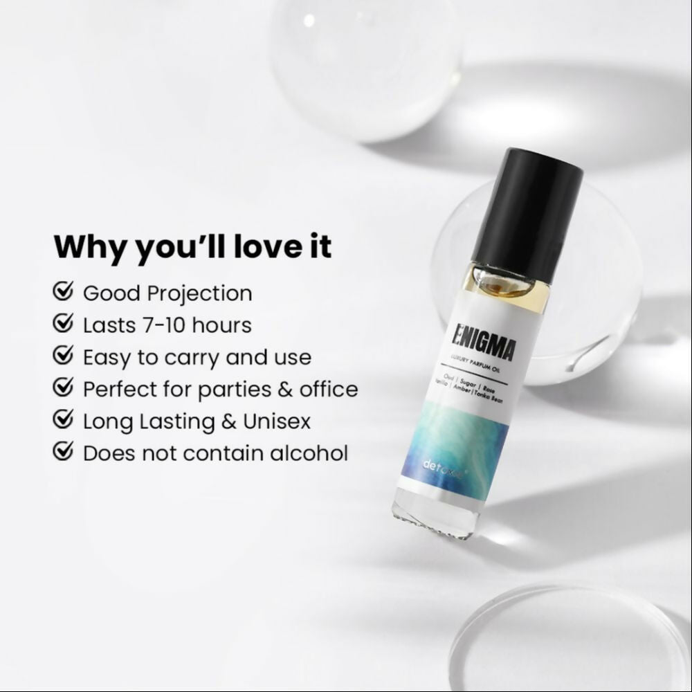 Detoxie Enigma - Luxury Parfum Oil (Attar) Non-Alcoholic | Grab2Buy